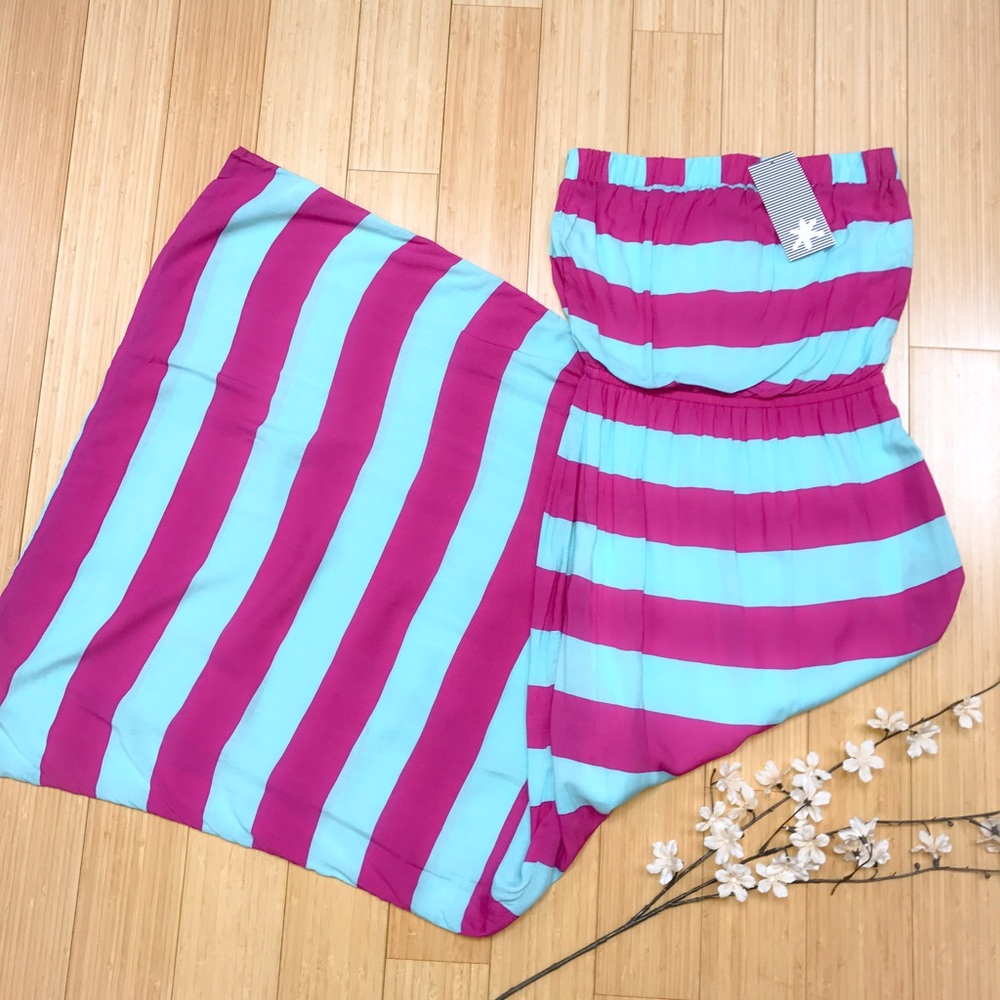 NWT SPLENDID strapless maxi dress, S.